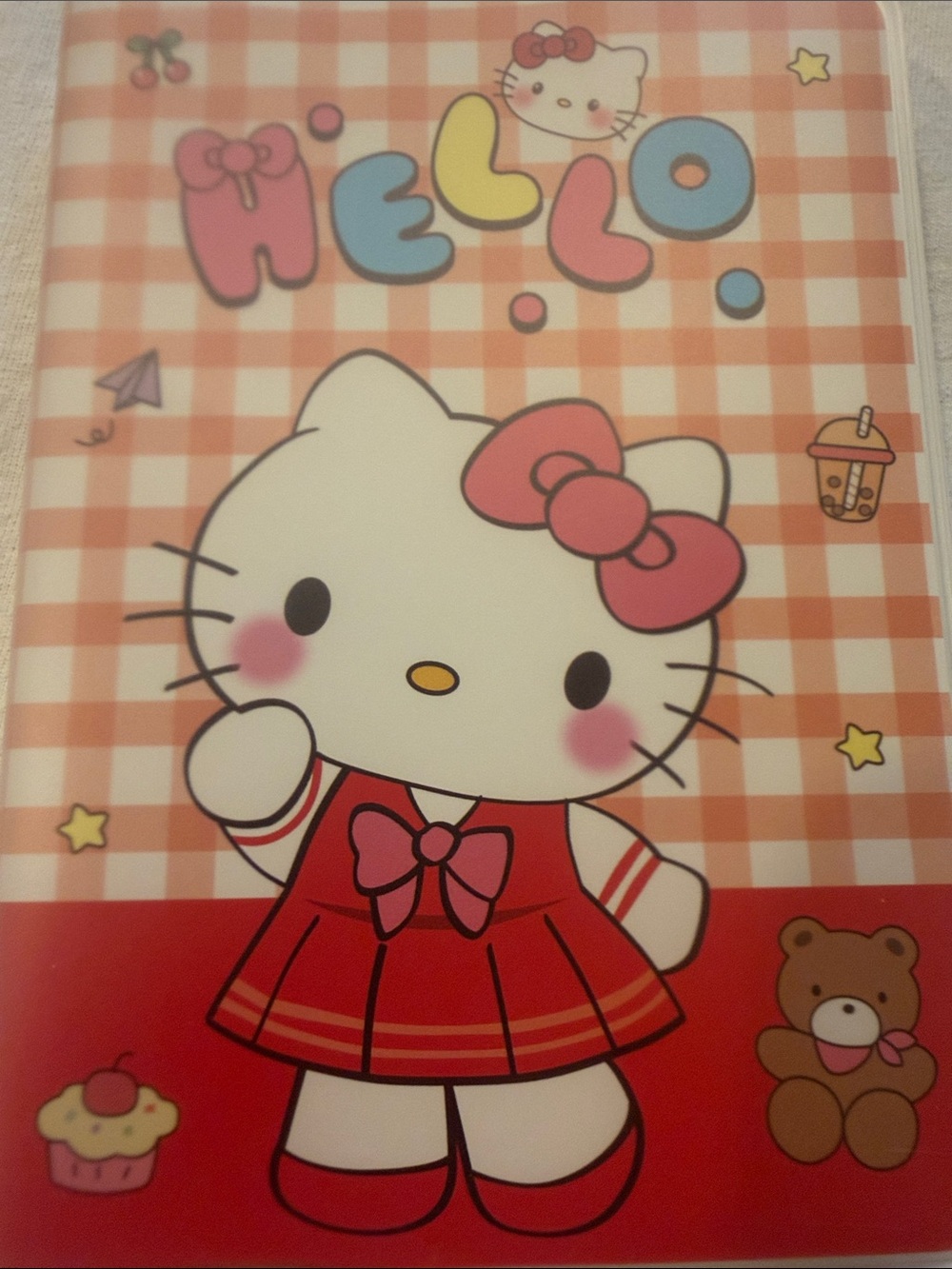 Sanrio Hello Kitty Red Multicolored Pocket Diary Notebook Paper Book New - Picture 6 of 6